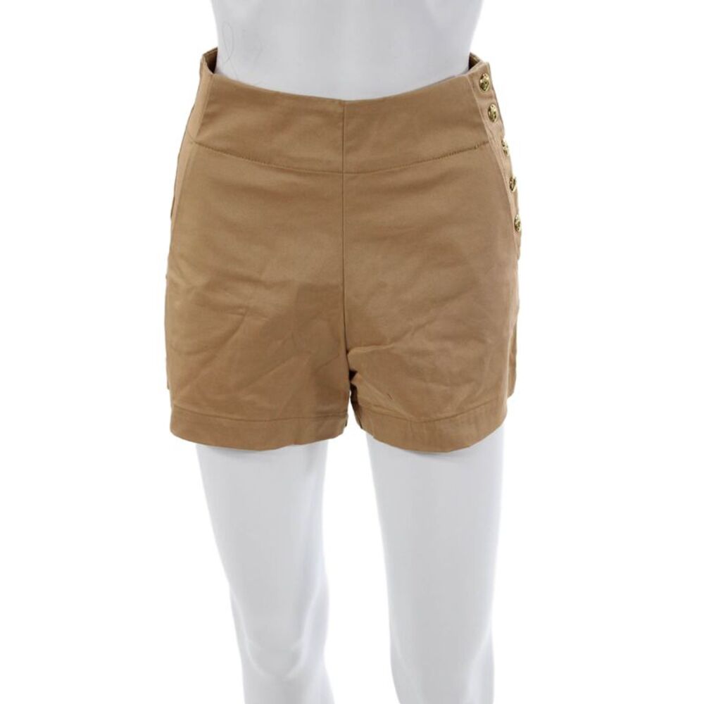 Colcci Unisex Chino Shorts Beige Cotton Elastane Size 0